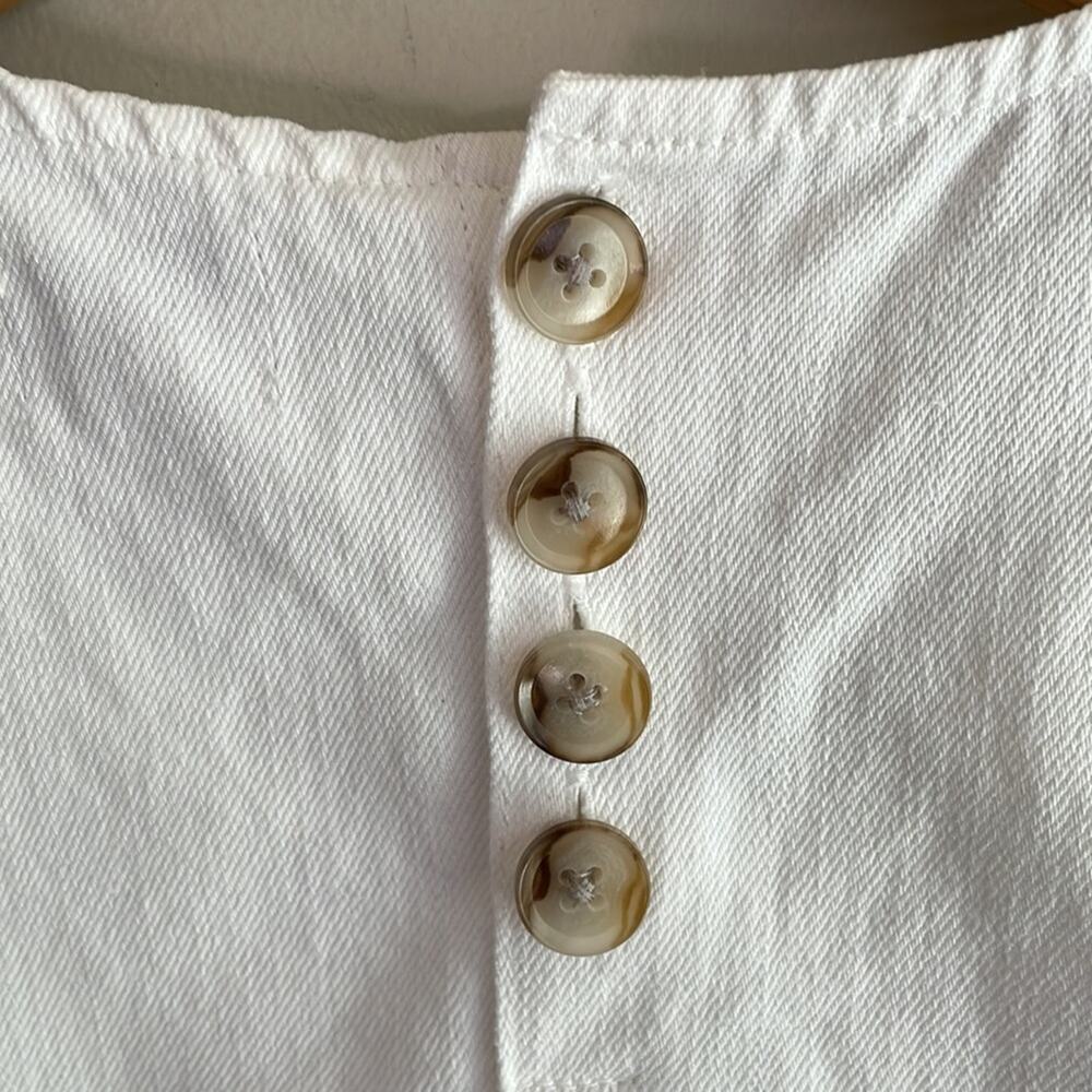 J.Crew Denim Shift Dress in White - Picture 8 of 12